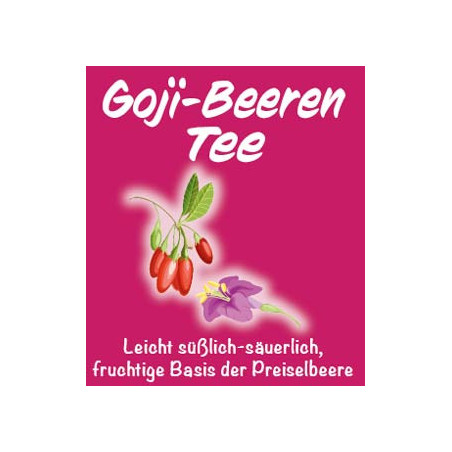 Goji-Beeren Tee, Früchte-, Gewürz- und Kräuter-Tee, Natur-Tee von Sissi-Tee in Leer, Ostfriesland.