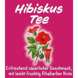 Hibiskusblüten Tee, Früchte-, Gewürz- und Kräuter-Tee, Natur-Tee von Sissi-Tee in Leer, Ostfriesland.