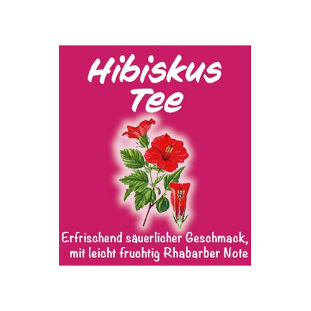 Hibiskusblüten Tee, Früchte-, Gewürz- und Kräuter-Tee, Natur-Tee von Sissi-Tee in Leer, Ostfriesland.