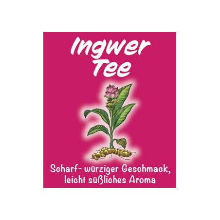 Ingwer Tee, Früchte-, Gewürz- und Kräuter-Tee, Natur-Tee von Sissi-Tee in Leer, Ostfriesland.