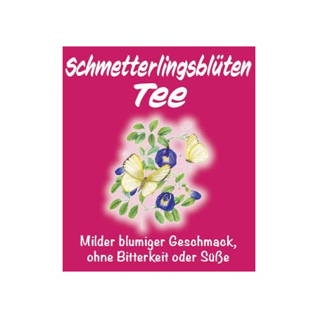 Schmetterlingsblüten Tee, Früchte-, Gewürz- und Kräuter-Tee, Natur-Tee von Sissi-Tee in Leer, Ostfriesland.