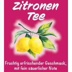Zitronen Tee, Früchte-, Gewürz- und Kräuter-Tee, Natur-Tee von Sissi-Tee in Leer, Ostfriesland.