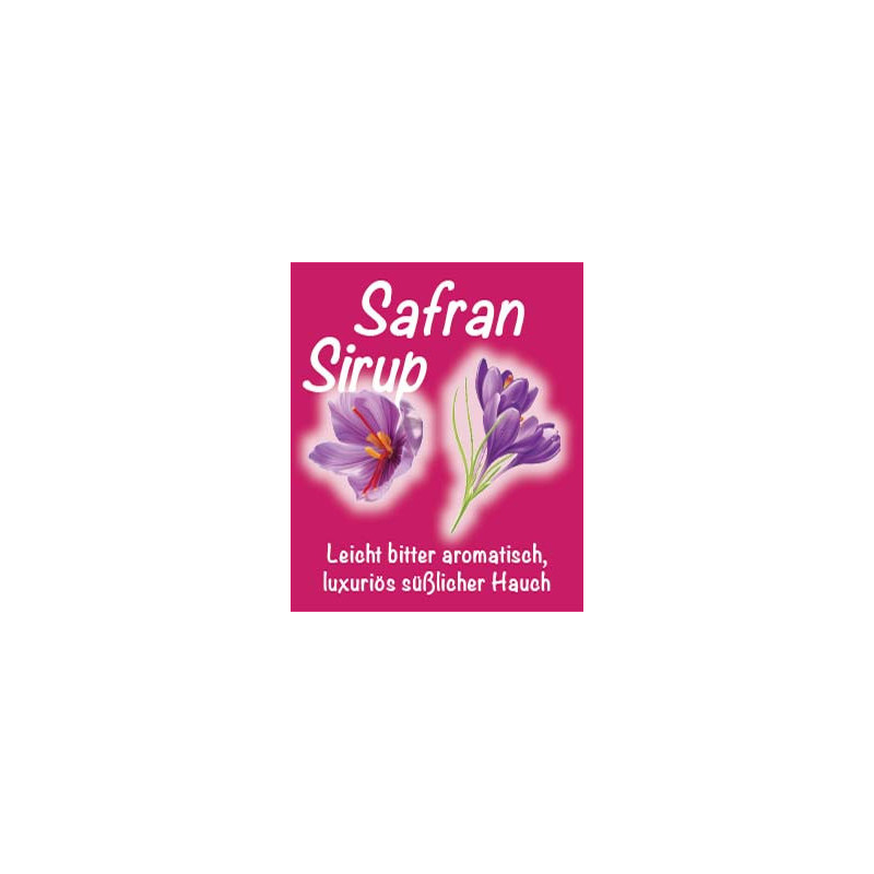 Safran Sirup - 120ml, Früchte-, Gewürz- und Kräuter-Tee, Natur-Tee von Sissi-Tee in Leer, Ostfriesland. Safran Sirup - 120ml, Früchte-, Gewürz- und Kräuter-Tee, Natur-Tee von Sissi-Tee in Leer, Ostfriesland.
