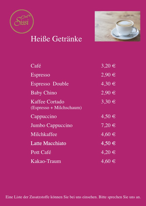 Sissi Café - Heiße Getränke