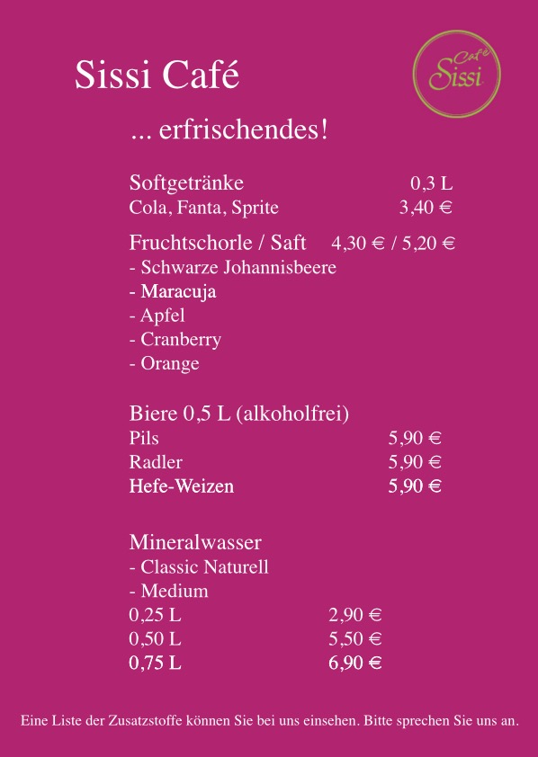 Sissi-Café Erfrischendes