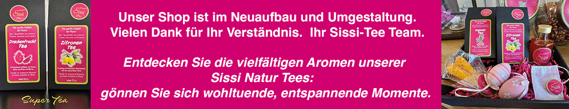 Früchte-, Gewürz- und Kräuter-Tees, Natur Tees von Sissi-Tee in Leer, Ostfriesland. Drachenfrucht, Goji-Beere, Hibiskusblüte, Ingwer, Kardamom, Kurkuma, Safran, Safransirup, Sanddorn, Schmetterlingsblüte, Zitrone,